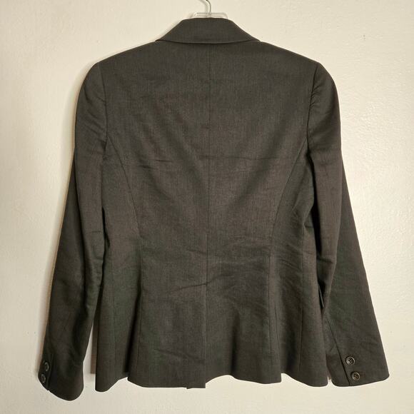 Theory Linen Wool Blazer Size 2 Office Classic Basic Layering Versatile Work - Picture 2 of 13